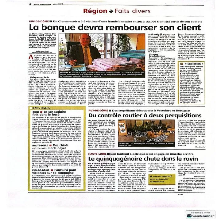 Avocat Jean-Louis AUPOIS (CHAMALIERES)